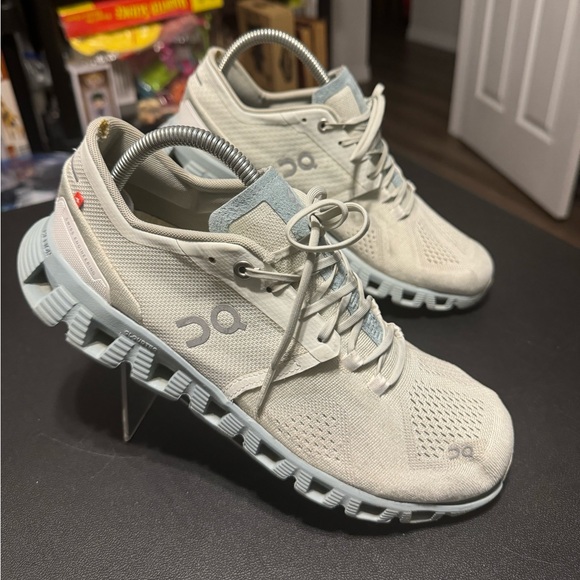 On Running On Cloud X Running Shoes Women’s 9.5 Aloe/Surf 40.99036 - Picture 2 of 16